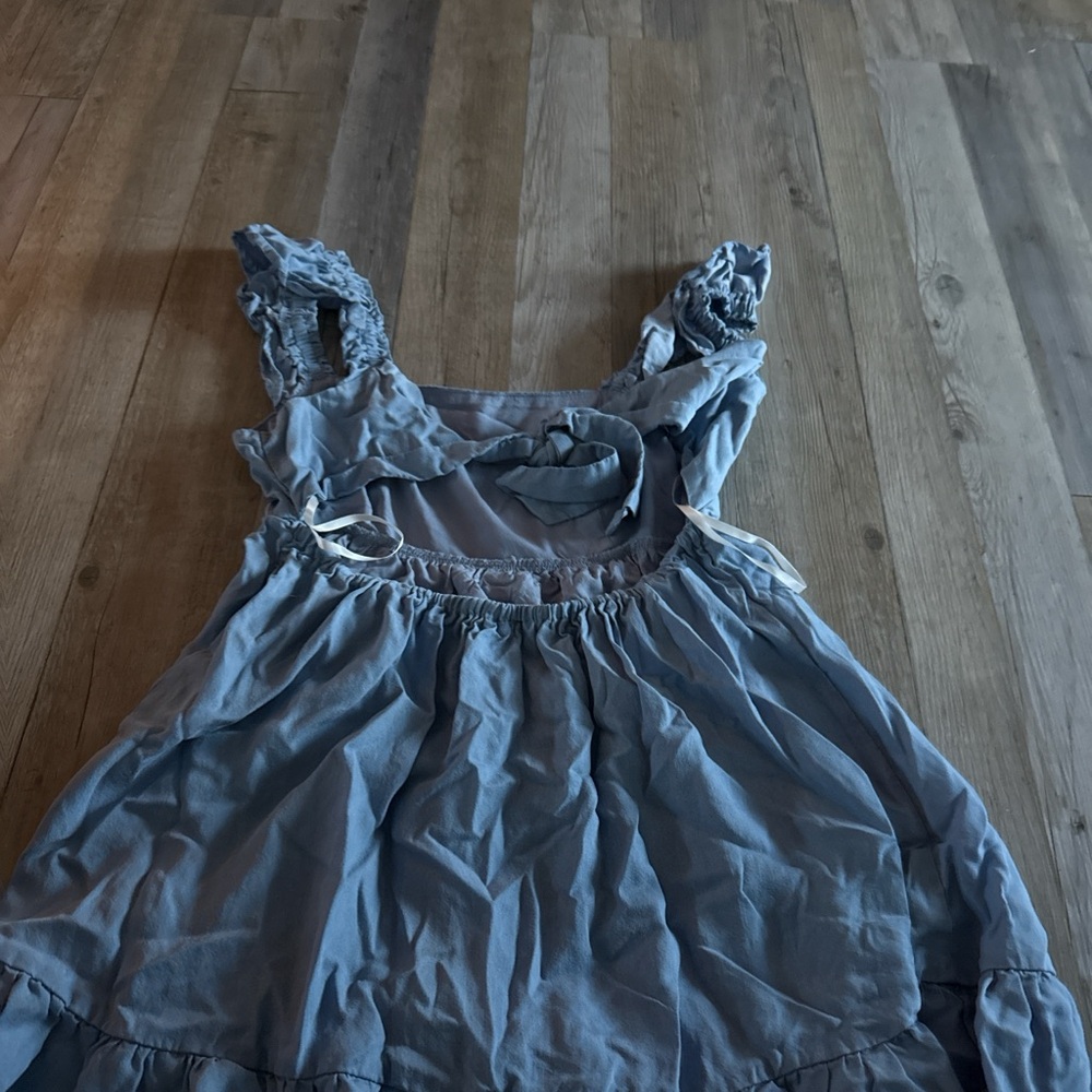 Blue Ruffled Dress - Picture 2 of 2